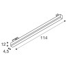 SIGHT TRACK, spot rail 3 all, blanc LED 39W 3000/4000K interr CCT, variable Dali