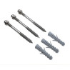 Accessoires inox de pose pour gamme luminaires de jardin