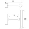 Spot Tableau bandeau 24 leds blanche, chrome
