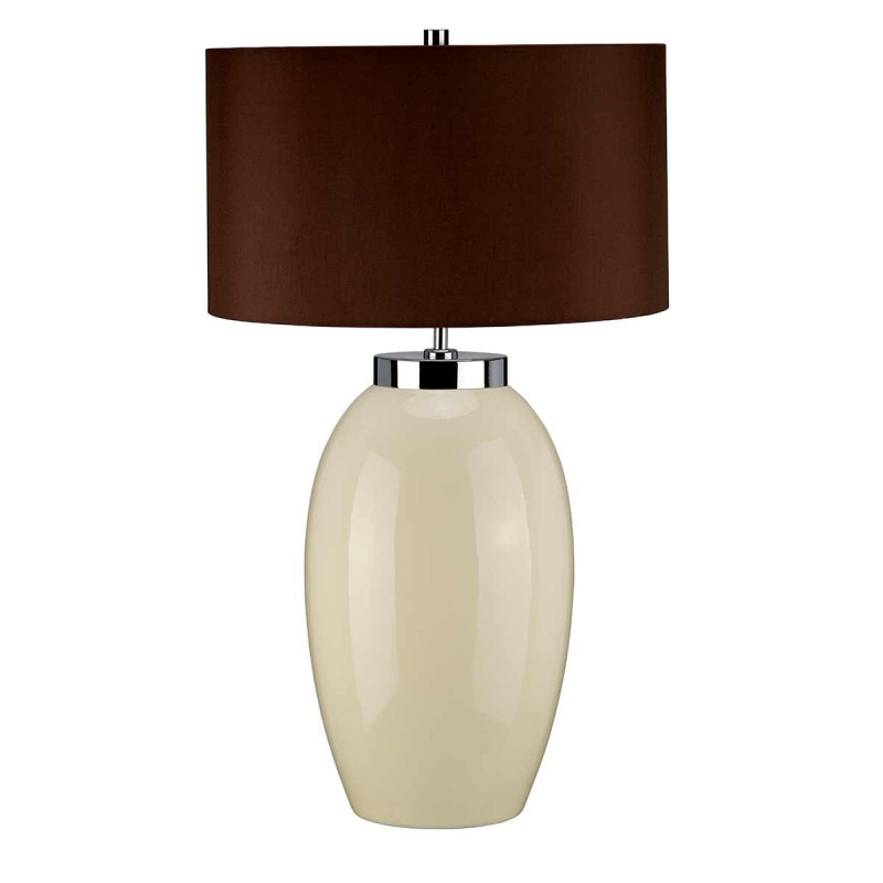 Grande lampe de table Victor 1 lumière - Crème