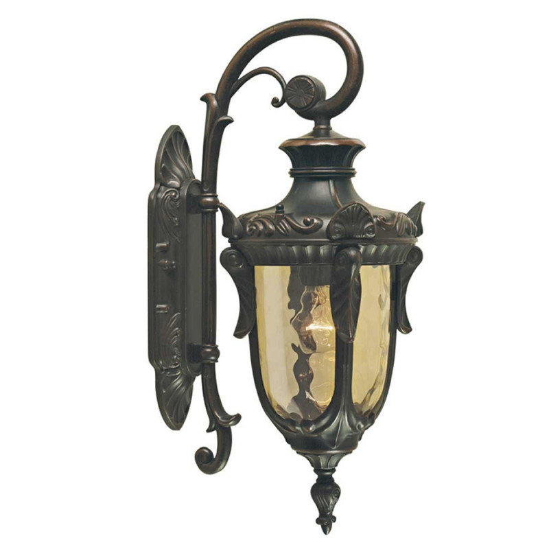 Petite lanterne à chaîne Philadelphia 1 lumière - Bronze ancien
