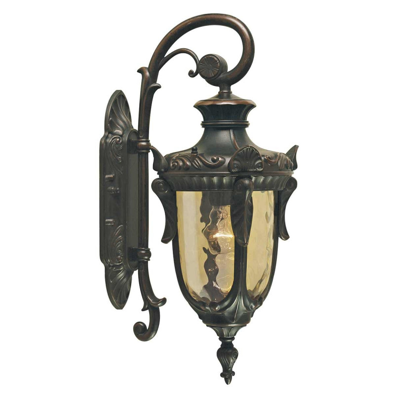 Lanterne murale moyenne Philadelphia 1 lumière - Bronze ancien