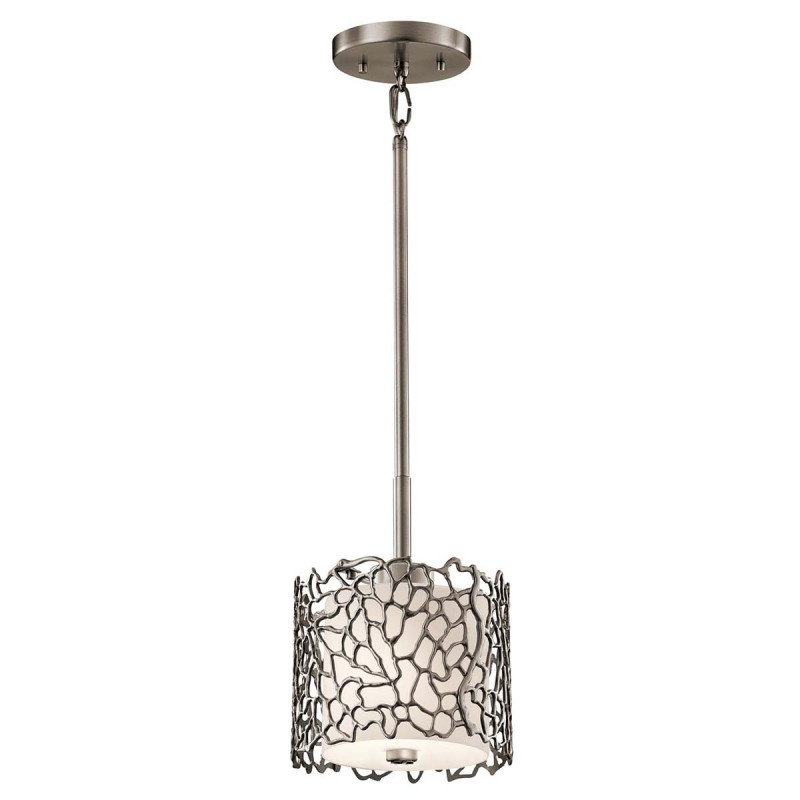Mini-suspension Silver Coral 1 lumière