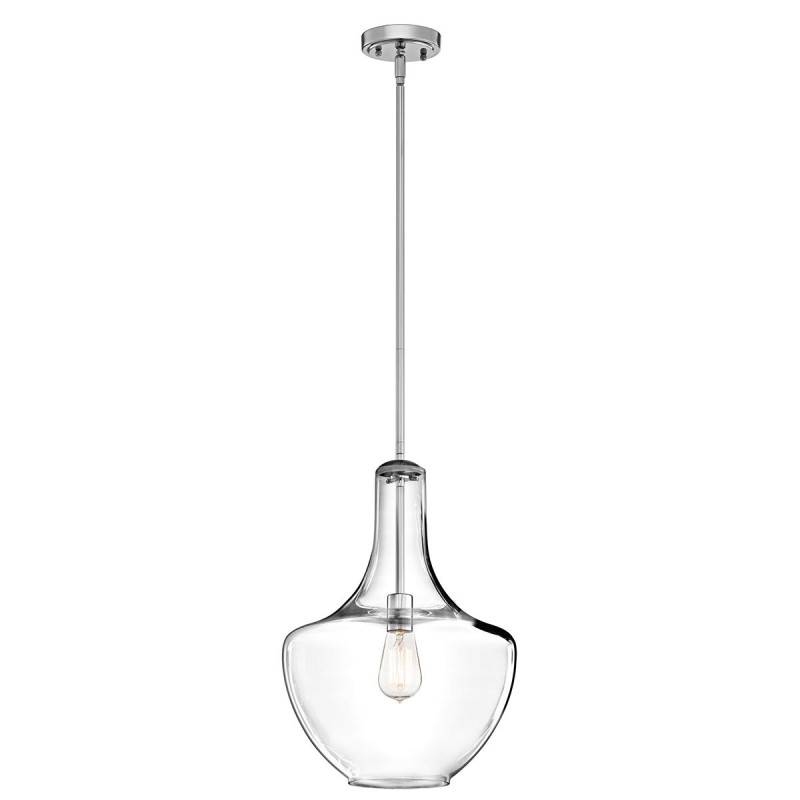 Suspension moyenne Everly 1 lumière - Chrome