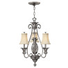Lustre Plantation 3 lumières - Nickel antique poli