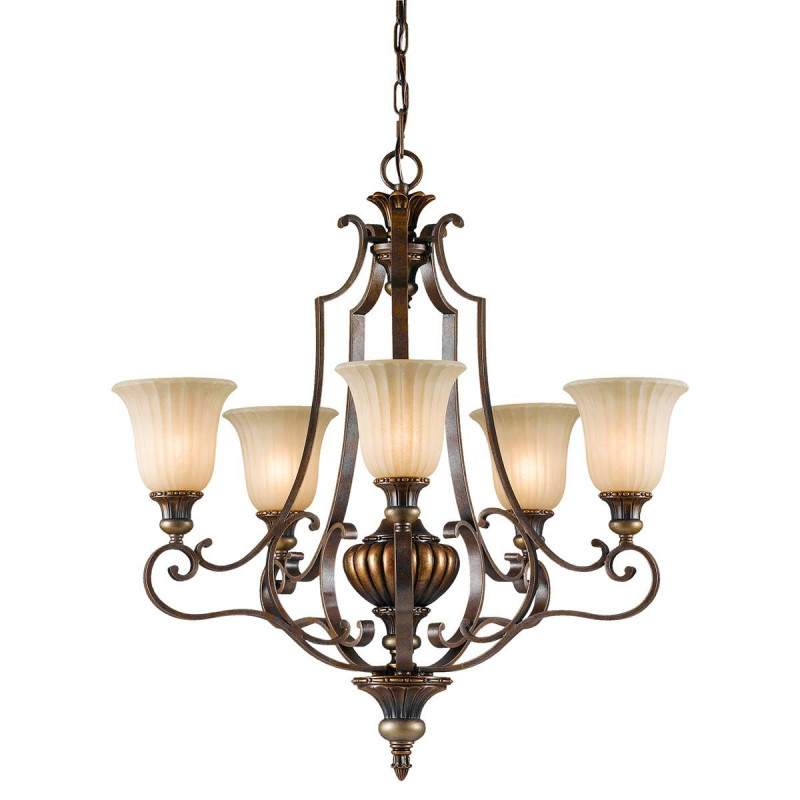 Lustre à lumière vers le haut Kelham 5 lumières