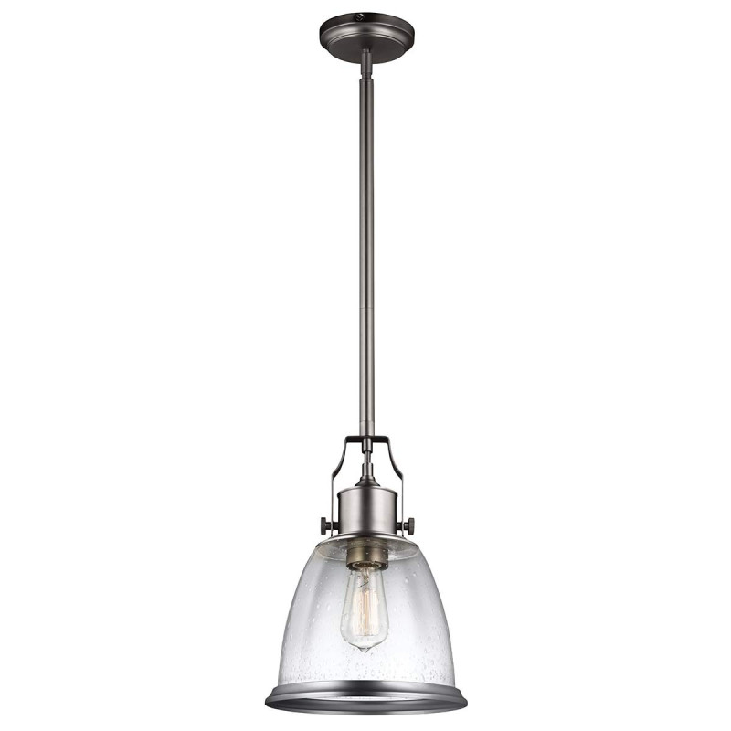 Suspension moyenne en nickel satiné Hobson 1 lumière -