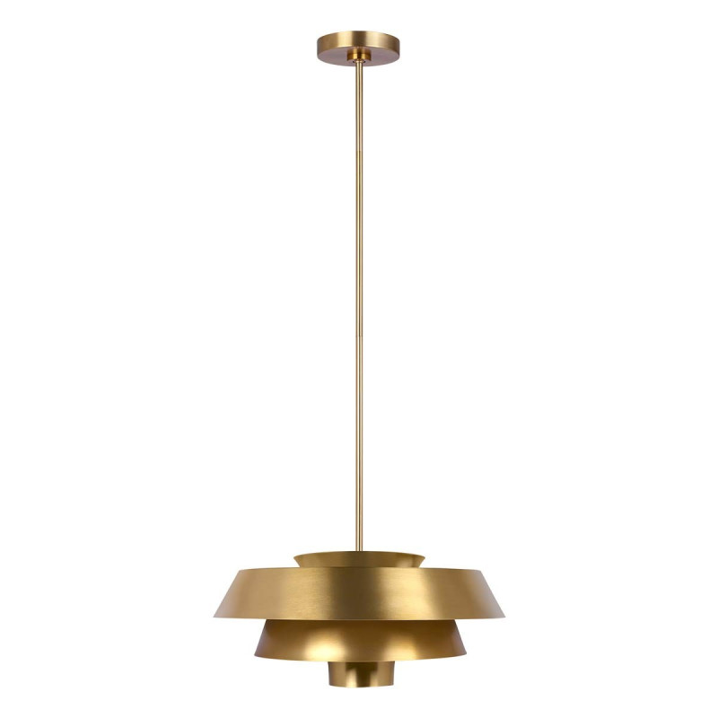 Suspension Brisbin 1 lumière - Laiton bruni
