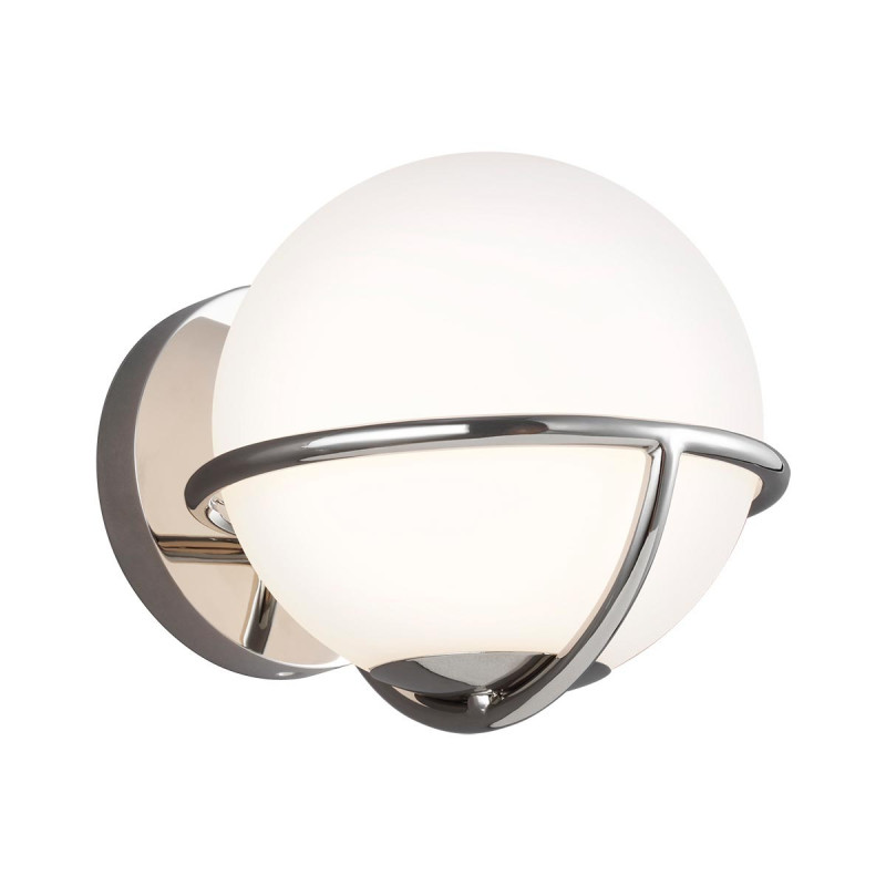 Applique murale Apollo 1 lumière - Nickel poli