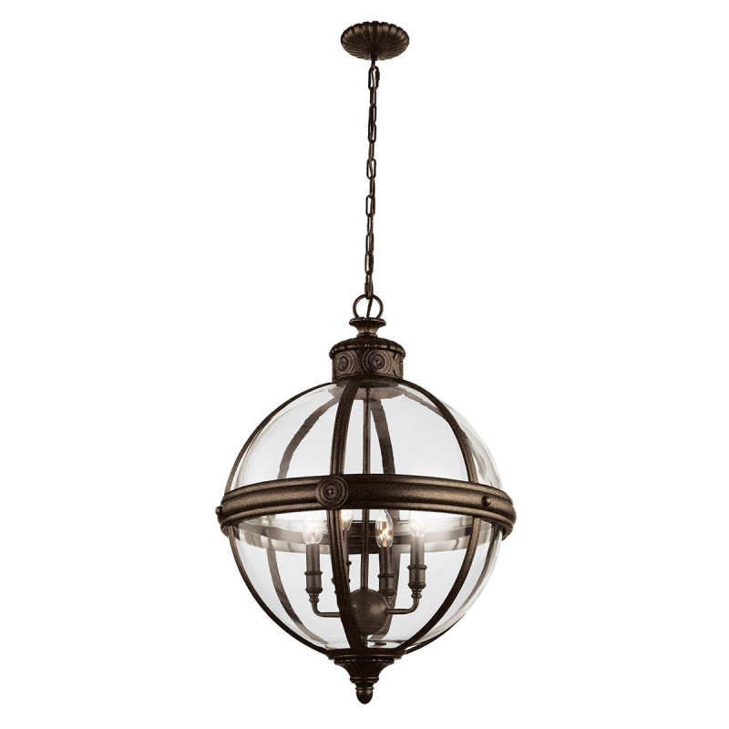 Lustre Adams 4 lumières - Bronze anglais