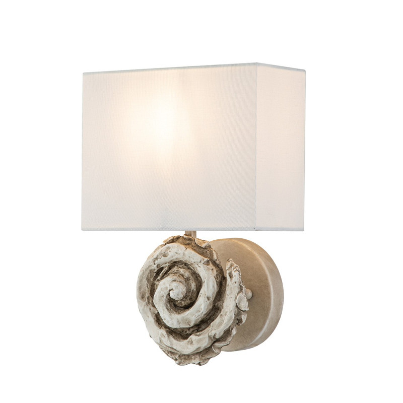 Swirl Applique Murale 1 Lumière Large - Os blanc