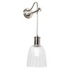Applique murale Douille 1 lumière - Nickel poli
