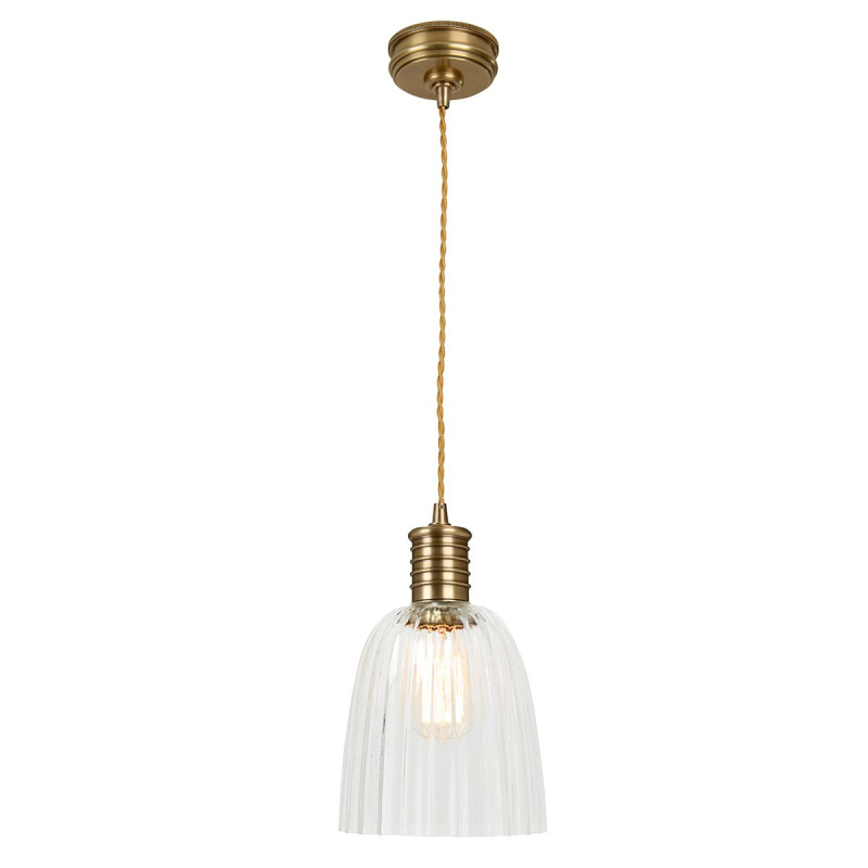 Suspension Douille 1 lumière - Laiton vieilli