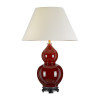 Lampe gourde Grand empire Harbin 1 lumière - Rouge sang de bœuf