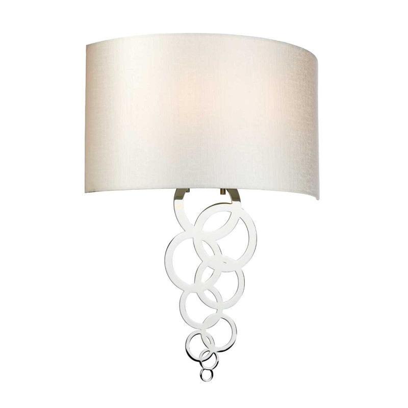 Grande applique murale Curtis 2 lumières - Chrome poli