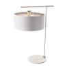 Lampe de table Balance 1 lumière - Blanc et Nickel poli