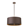 Suspension Balance 1 lumière - Marron et Laiton poli