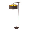 Lampadaire Balance 1 lumière - Marron et laiton poli