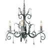Lustre Amarilli 3 lumières - Noir/Argent