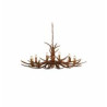 Stag 12Lt Pendant - Brown Resin