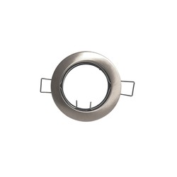 Support de Spot Dicroïque Rond Fixe Argent