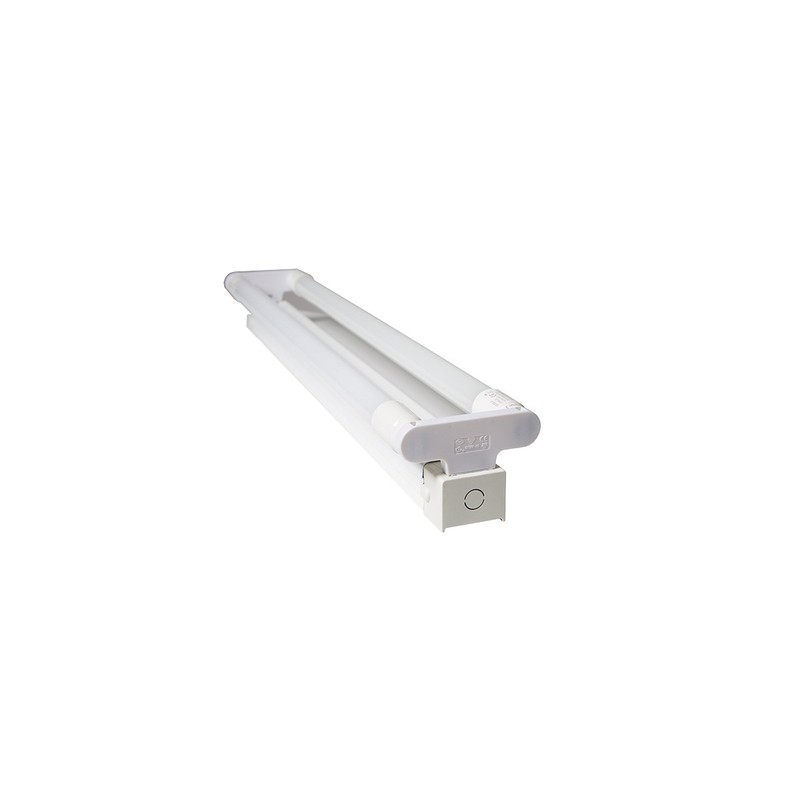 Réglette double pour Tube LED T8 1200mm IP20 S1202
