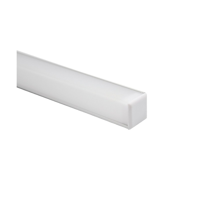 Profilés Aluminium pour Angle 90º 2m Diffuseur Opaque intérieur 10mm (l) 16 x (H) 16mm