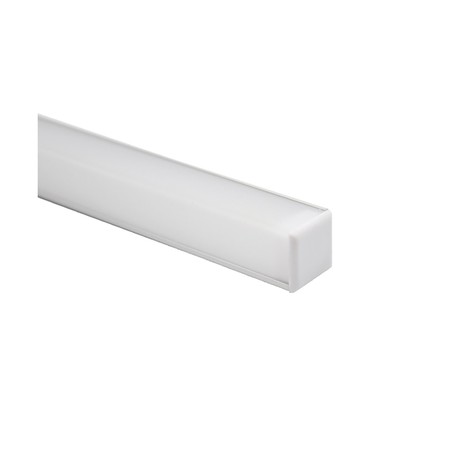 Profilés Aluminium pour Angle 90º 2m Diffuseur Opaque intérieur 10mm (l) 16 x (H) 16mm