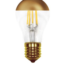 4W Standard A60 Filament LED E27 Dôme Doré