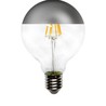 6W Globe G95 Filament LED E27 Argent