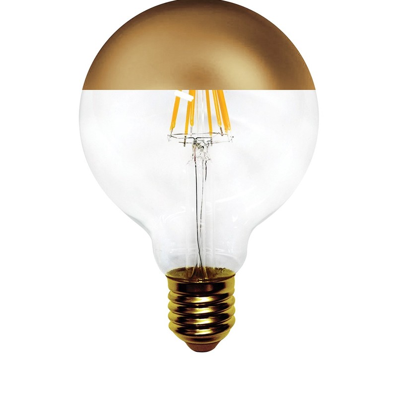 6W Globe G95 Filament LED E27 Doré
