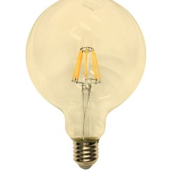 6W Globe G125 Filament LED E27 Ambre