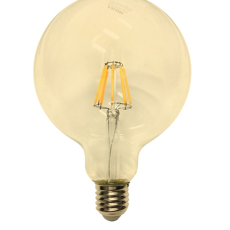 6W Globe G125 Filament LED E27 Ambre