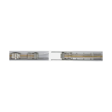 Rail de fin système Trunking 5 Câbles 1500mm Blanc