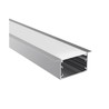Profilé Aluminium Saillie 2m Diffuseur Opaque 21x20mm