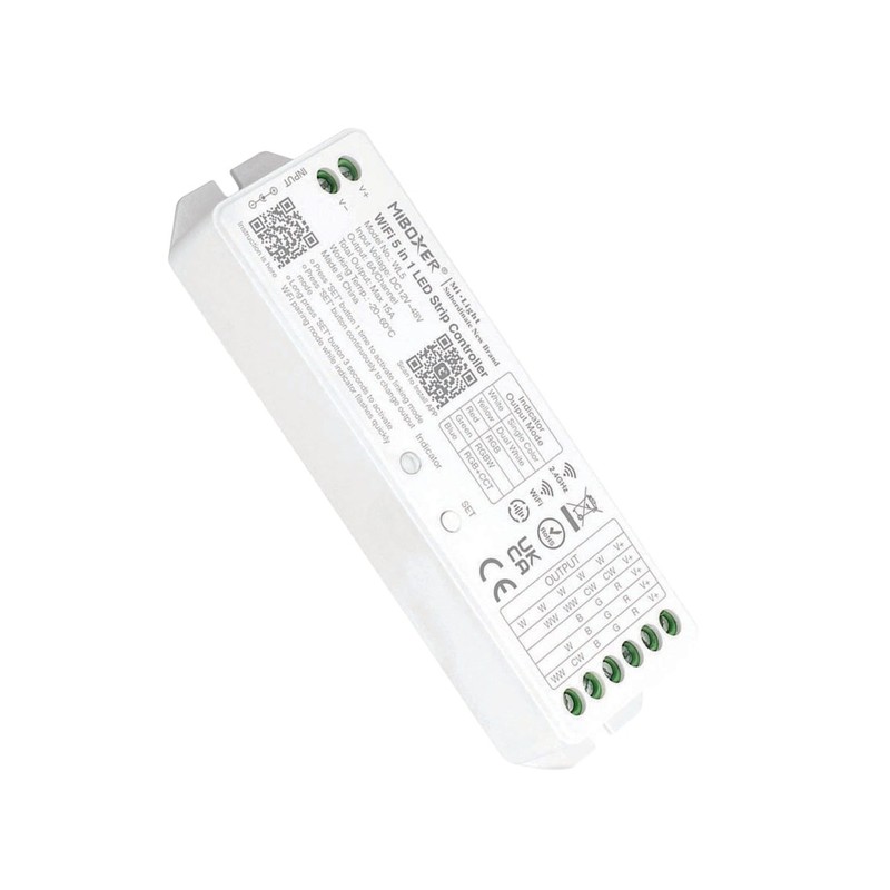 Contrôleur Bandeau 5 en 1 (W/CCT/RGB/RGBCCT) WiFi 15A WL5