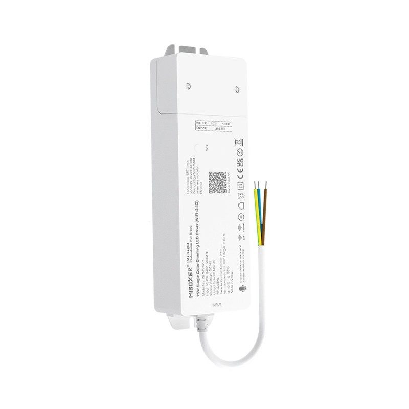 Contrôleur Bandeau 1 couleur + alim 24V 75W avec WIFI WL1-P75V24