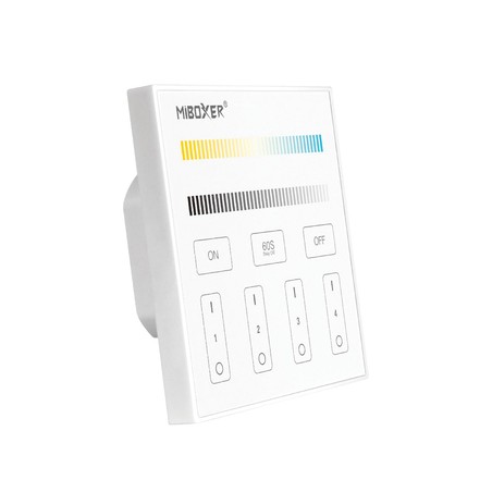 Panneau Wireless 4 Zones Touch Dimming CCT Controller T2