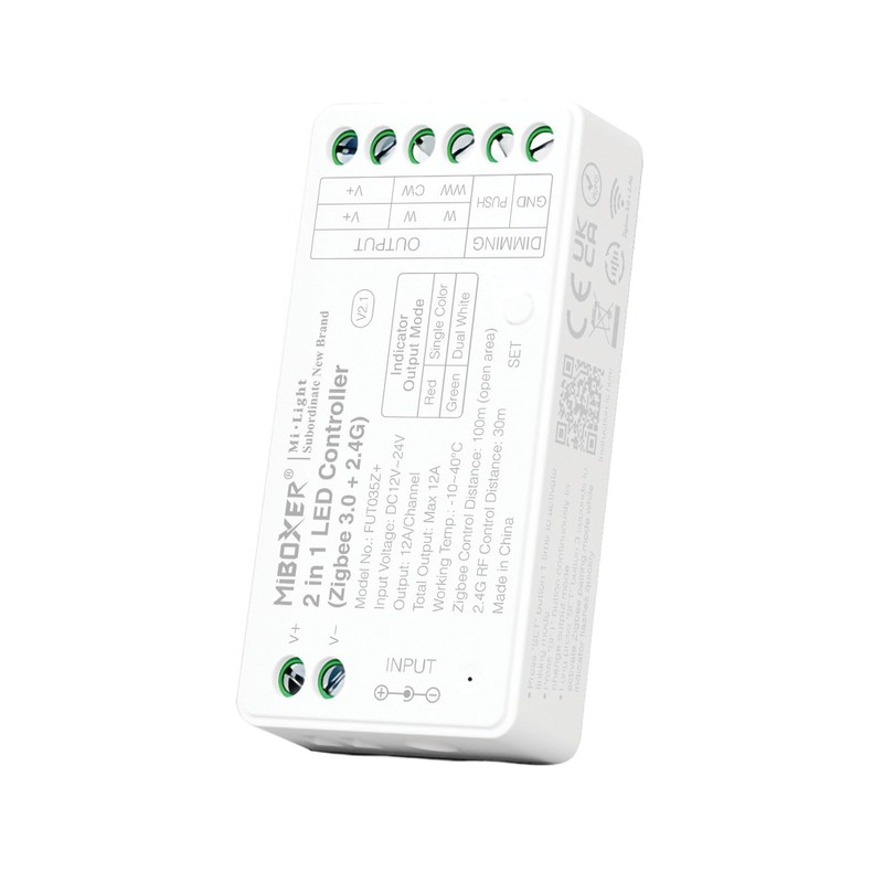 Contrôleur Blanc/CCT FUT035Z+ (2.4GHz + ZigBee)