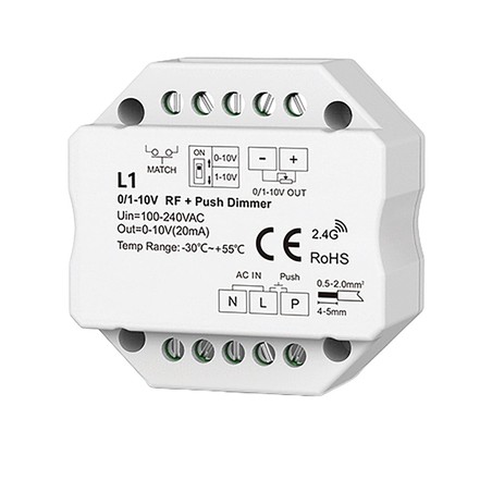 Module 0-10V/1-10V RF+ Push Dimmable
