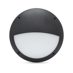 Plafonnier Half Moon 15W - Noir CCT IP66 IK10