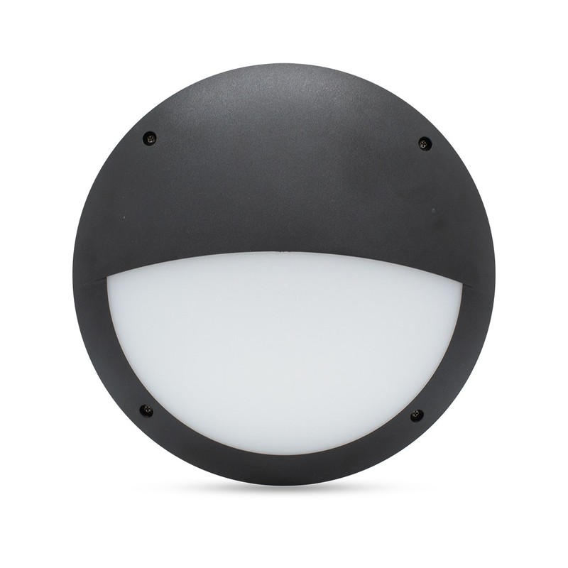Plafonnier Half Moon 15W - Noir CCT IP66 IK10