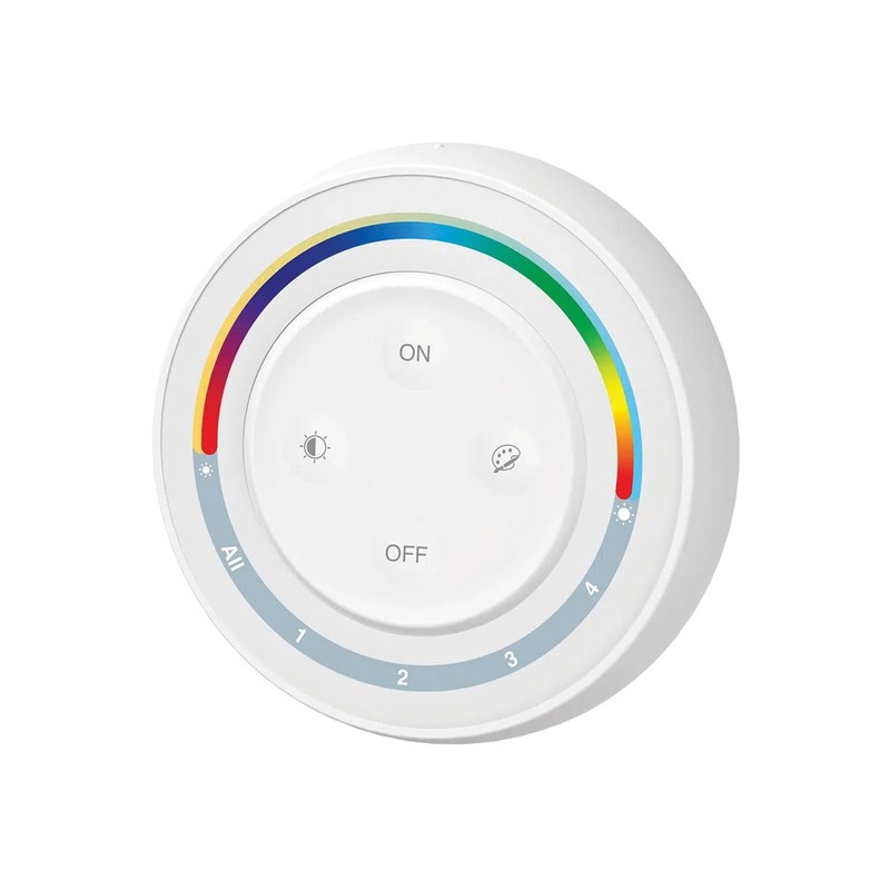 Télécommande Wireless RGB/RGBW/RGB+CCT 4 Zones S2W + Blanc