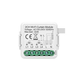 Module stores/rideaux avec 2 sorties Wi-Fi et interrupteur intelligent