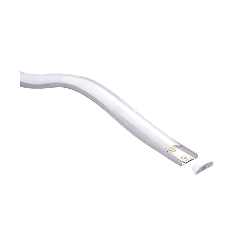 Profilé Aluminium Saillie Flexible intérieur 13.2 mm (l) 18 x (H) 6.4mm