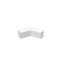 120º L Connecteur 13W Diffuseur Opaque - Blanc