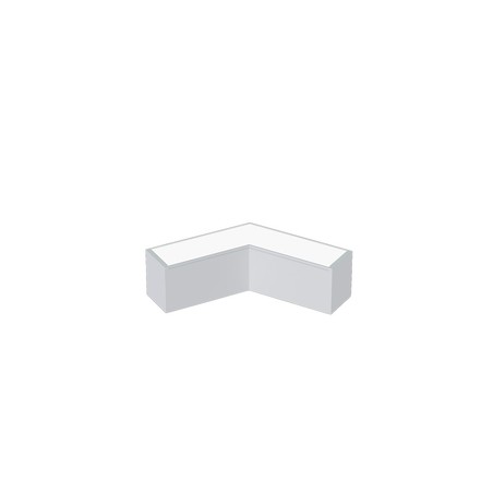 120º L Connecteur 13W Diffuseur Opaque - Blanc