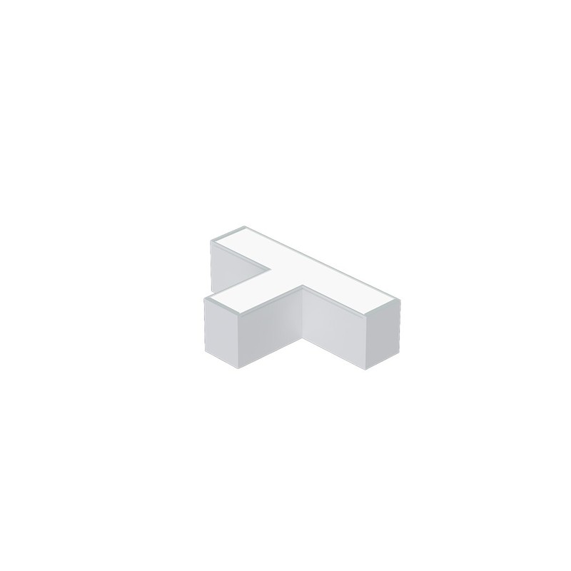 T Connecteur 18W Diffuseur Opaque - Blanc
