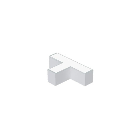 T Connecteur 18W Diffuseur Opaque - Blanc