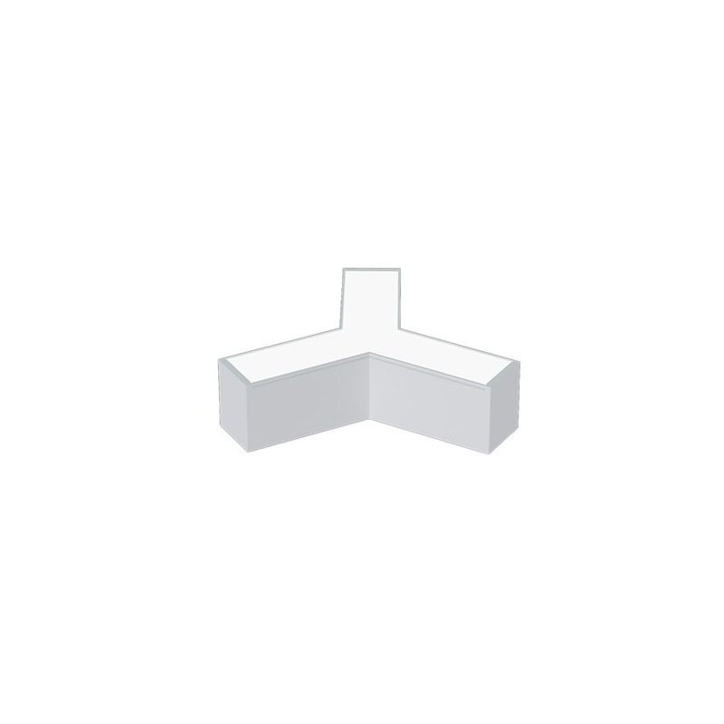 120º Y Connecteur 18W Diffuseur Opaque - Blanc